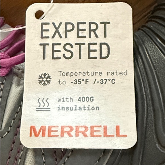 Merrell Gray/Berry little Kids' Snow Boots. Size 5 little kids. - Picture 11 of 14